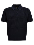 Brioni Blue Cotton Polo Shirt