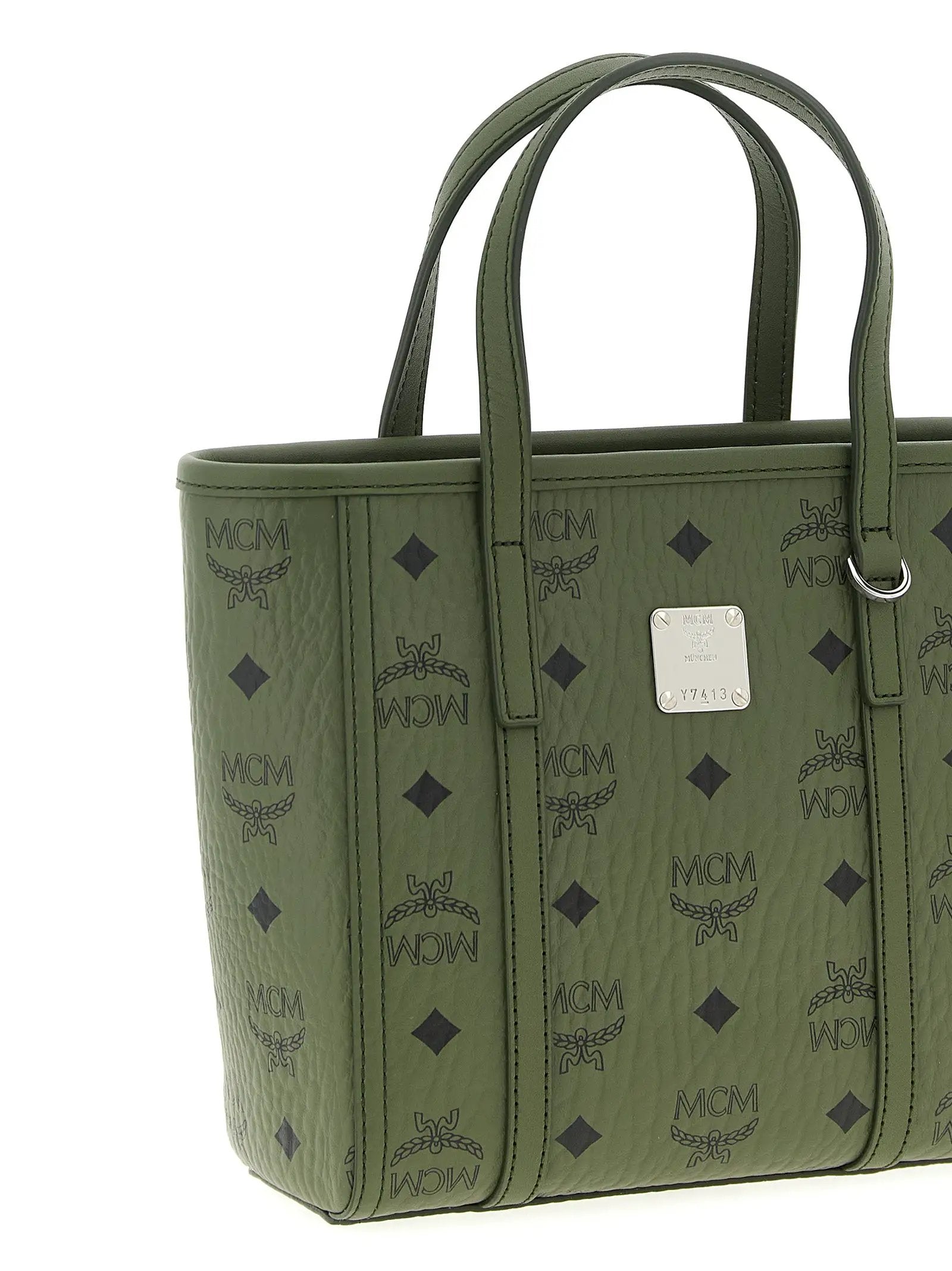 MCM Bicolor Polyethylene Tote Bag