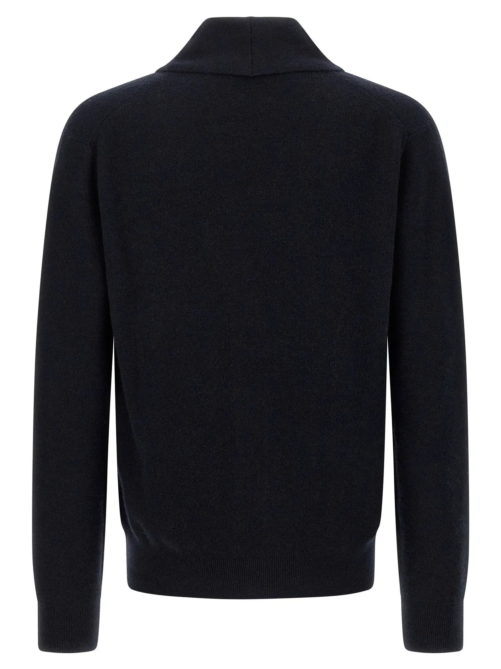 Brioni Blue Cashmere Cardigan