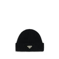 Prada Black Wool Oves Aries Beanie