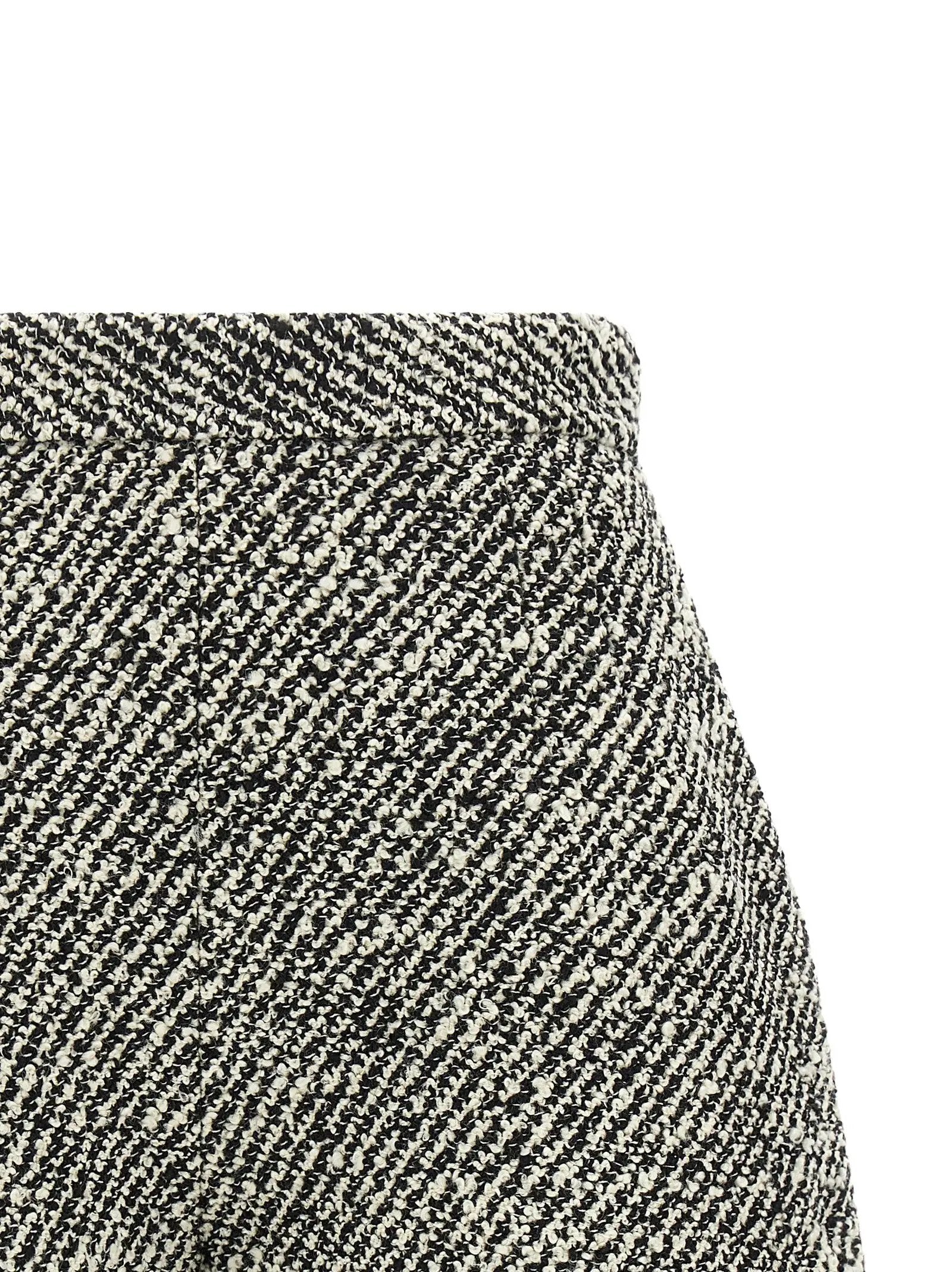 Versace Bicolor Virgin Wool Bermuda Shorts