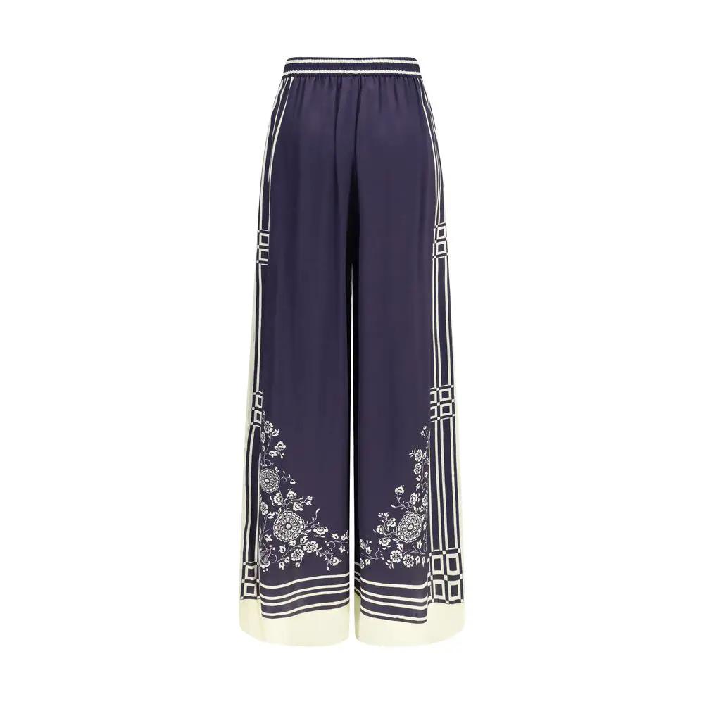 Alemais Alemais Blue Silk Casual Pants
