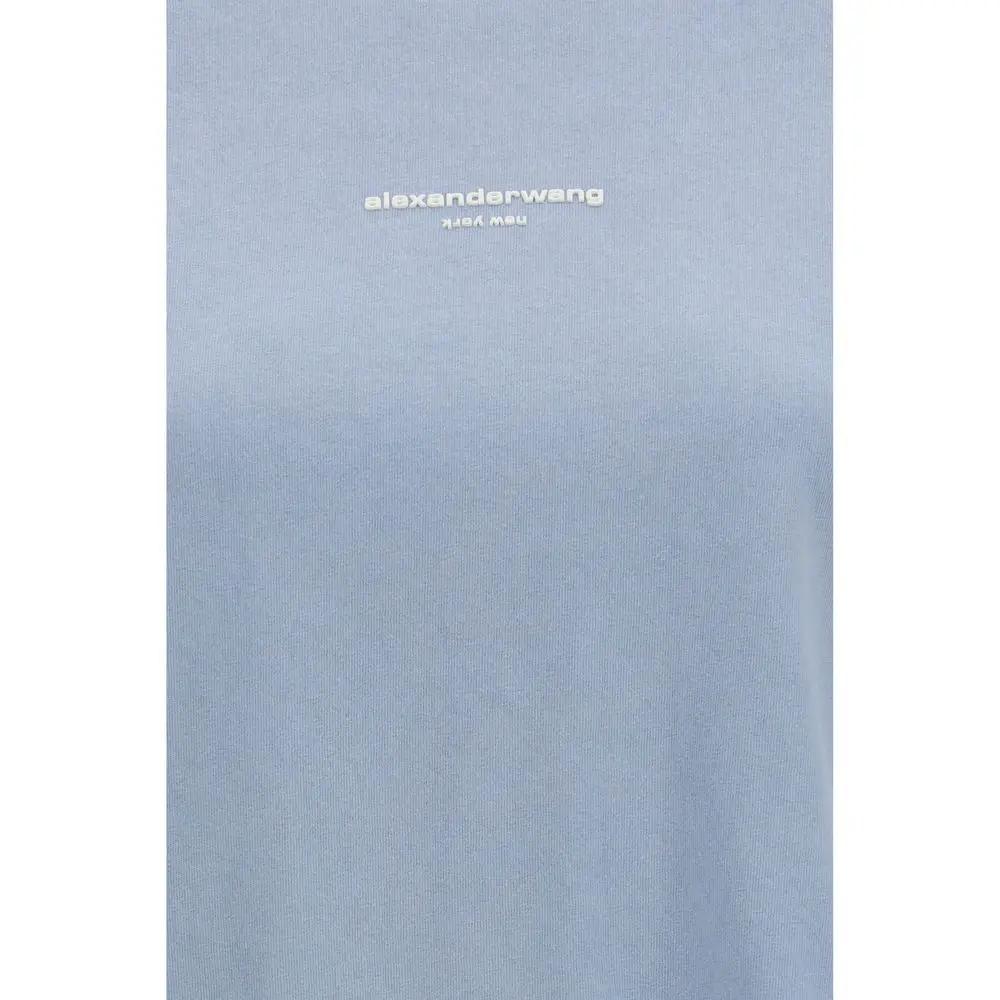 Alexander Wang Alexander Wang Blue Cotton T-Shirt
