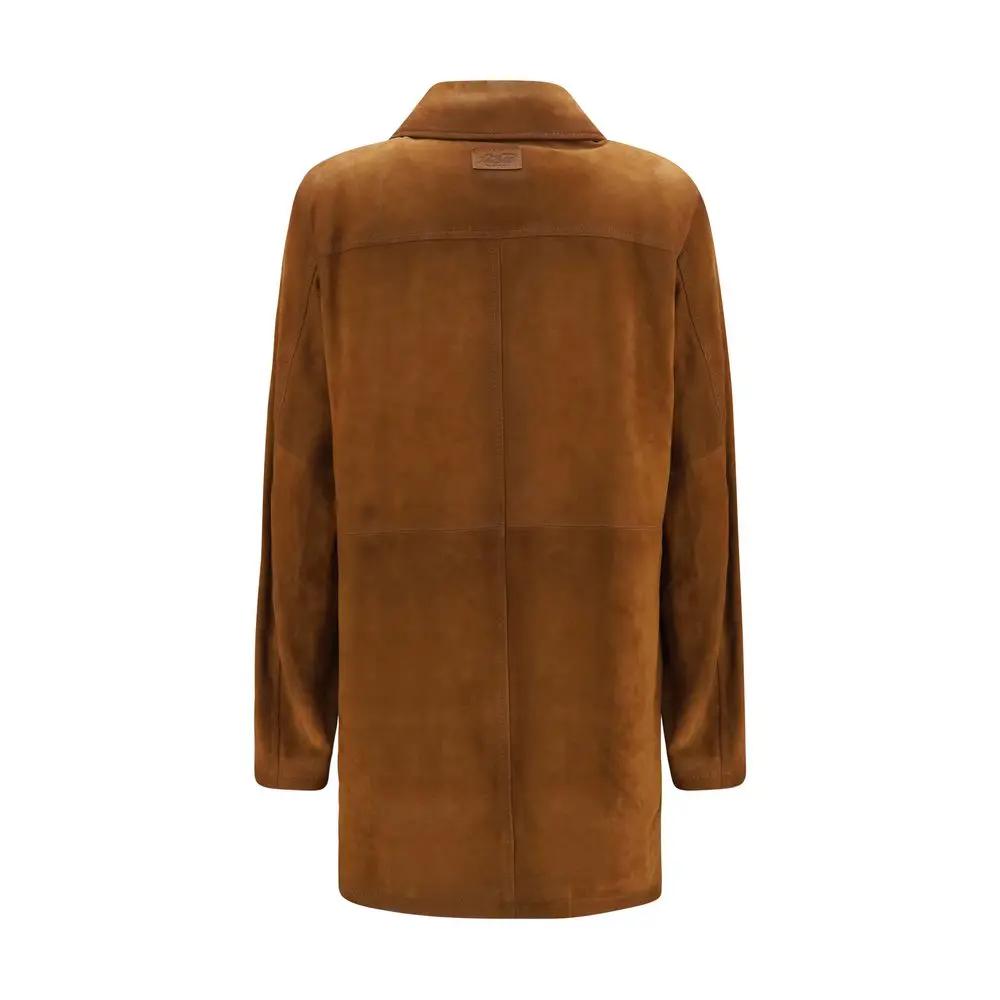 Valstar Valstar Brown Calf Leather Bos Taurus Full-Length Jacket
