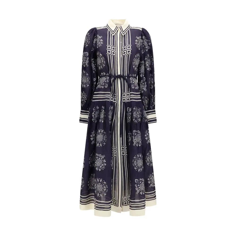Alemais Blue Ramie Casual Dress