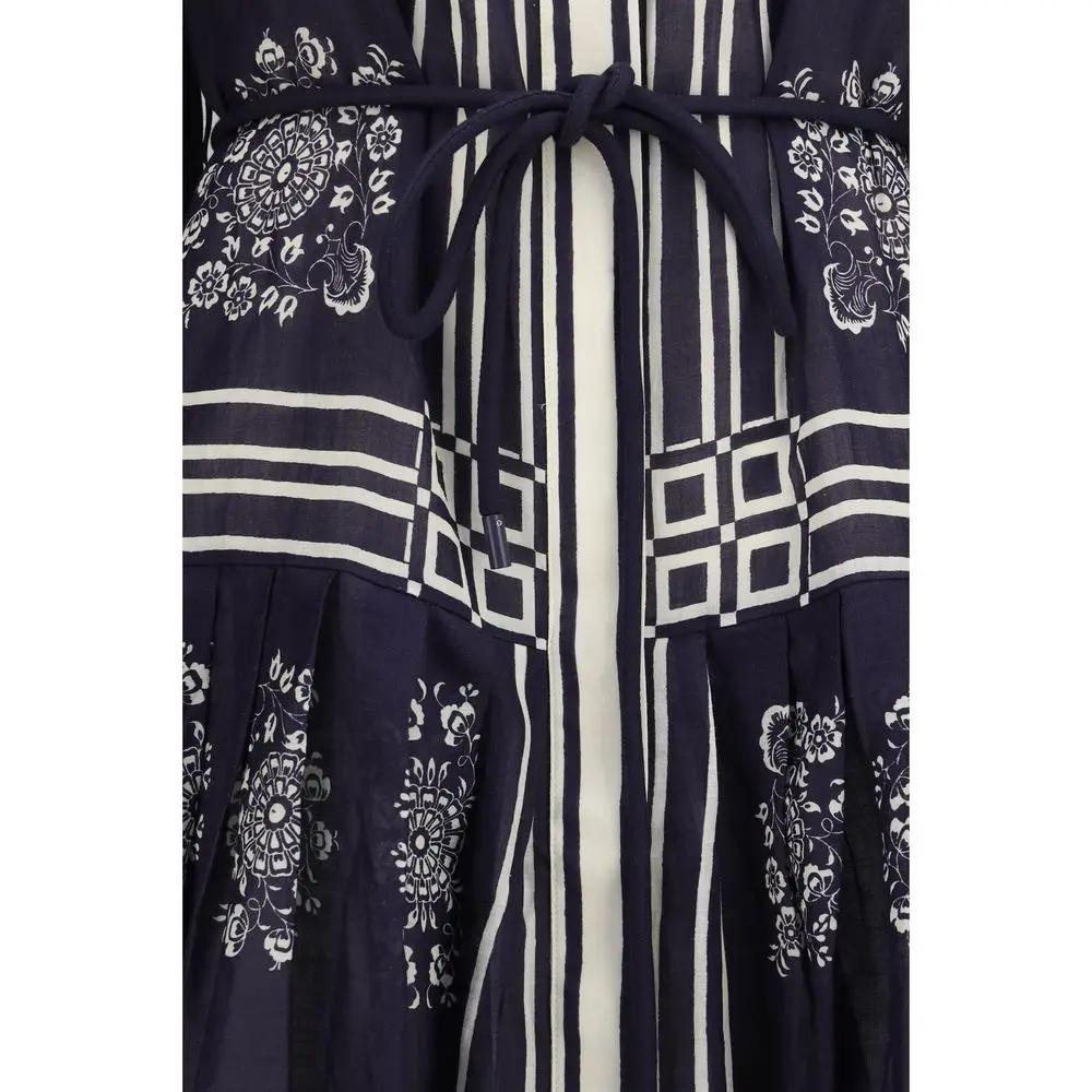 Alemais Blue Ramie Casual Dress