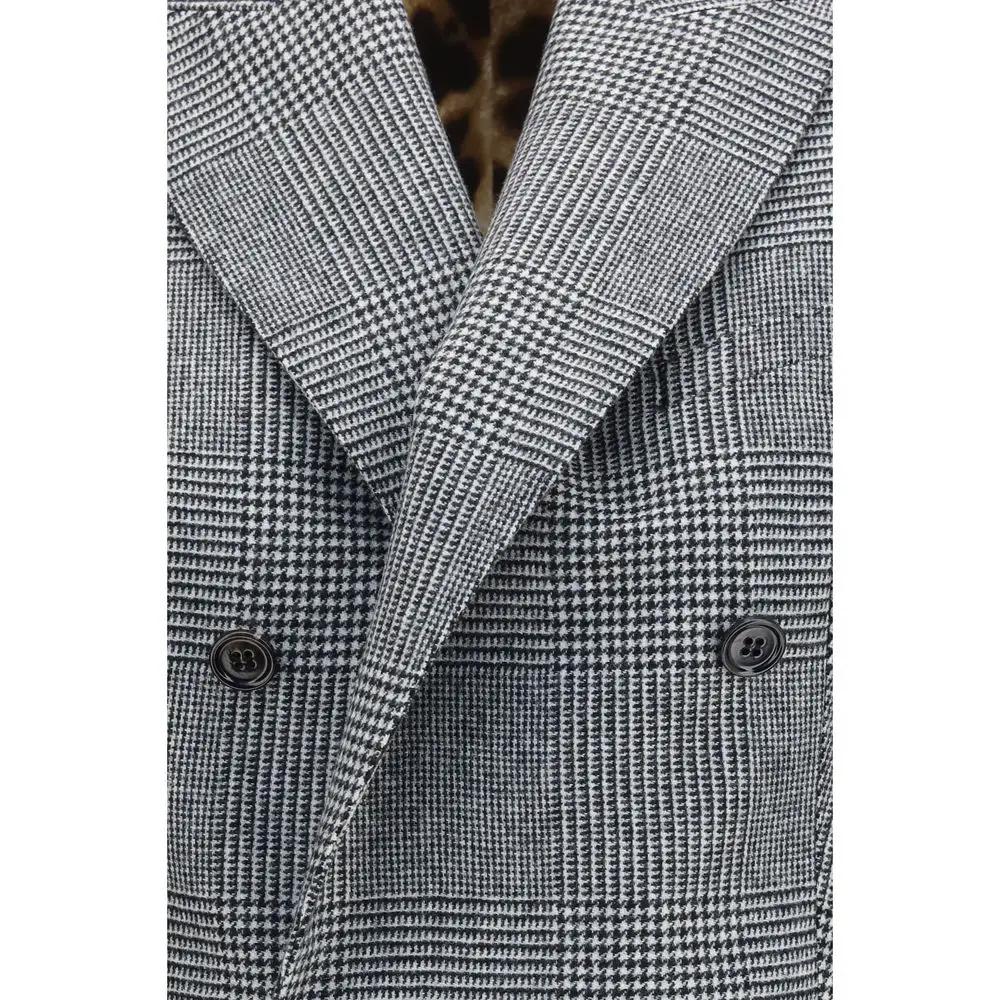 Dolce & Gabbana Gray Wool Oves Aries Waistcoat