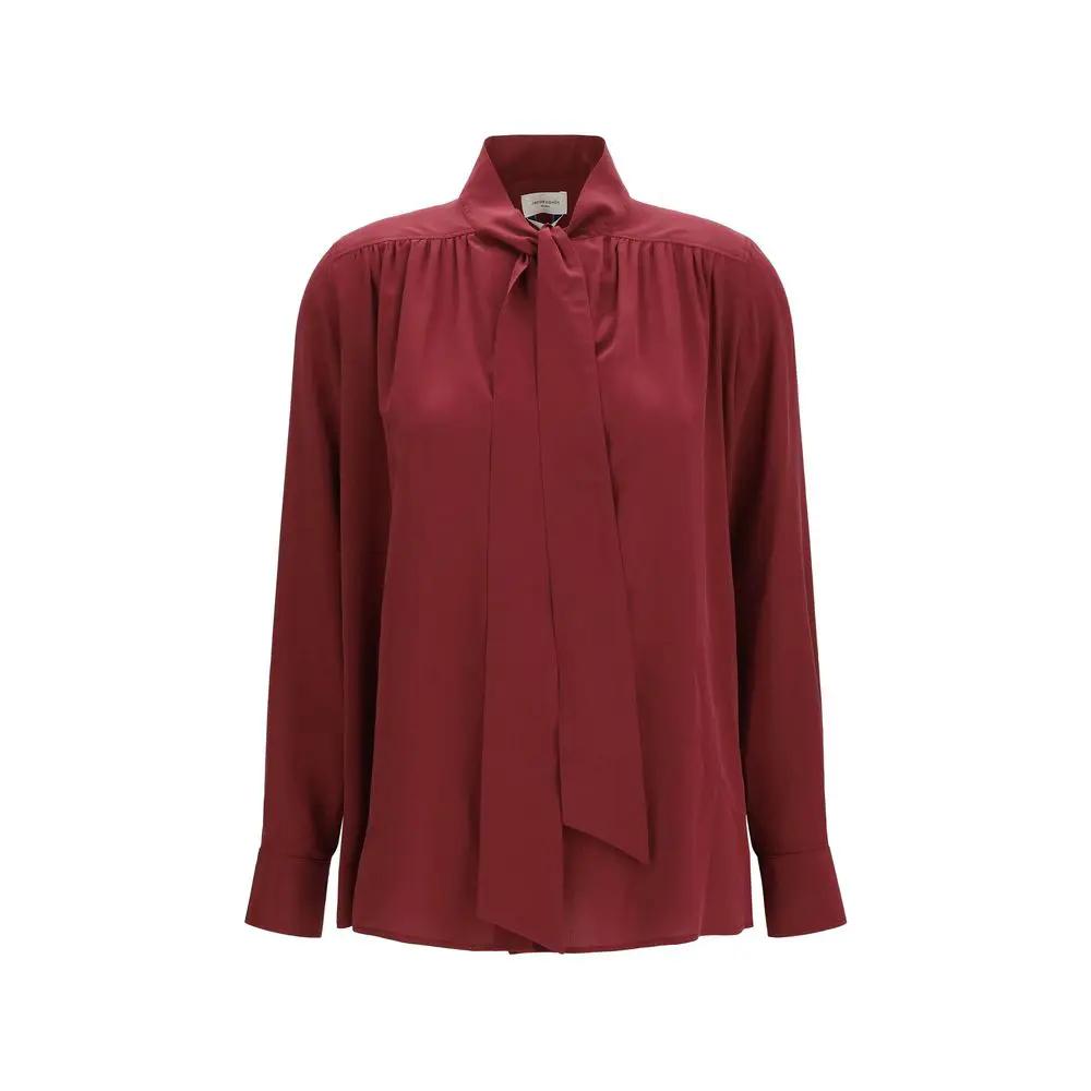 Jacob Cohen Bordeaux Silk Blouse
