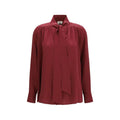 Jacob Cohen Bordeaux Silk Blouse