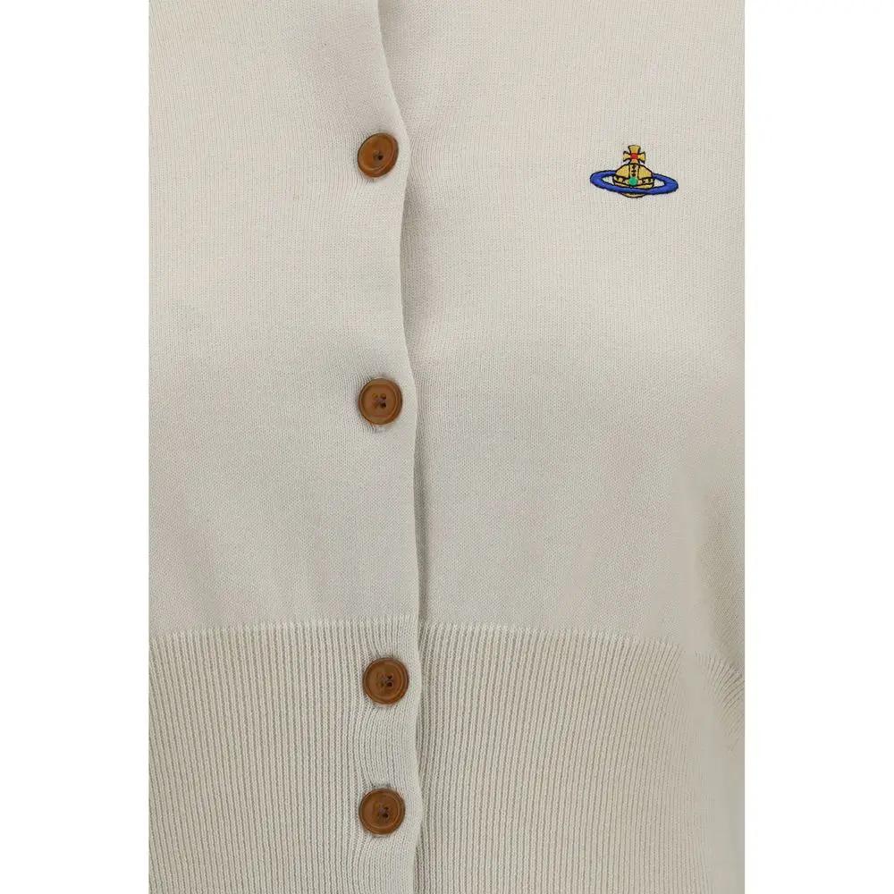 Vivienne Westwood White Cotton Cardigan