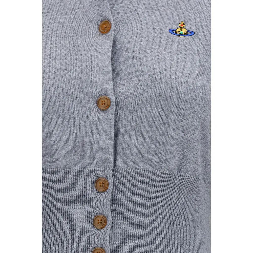 Vivienne Westwood Gray Cotton Cardigan