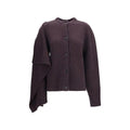 The Attico Brown Wool Oves Aries Cardigan