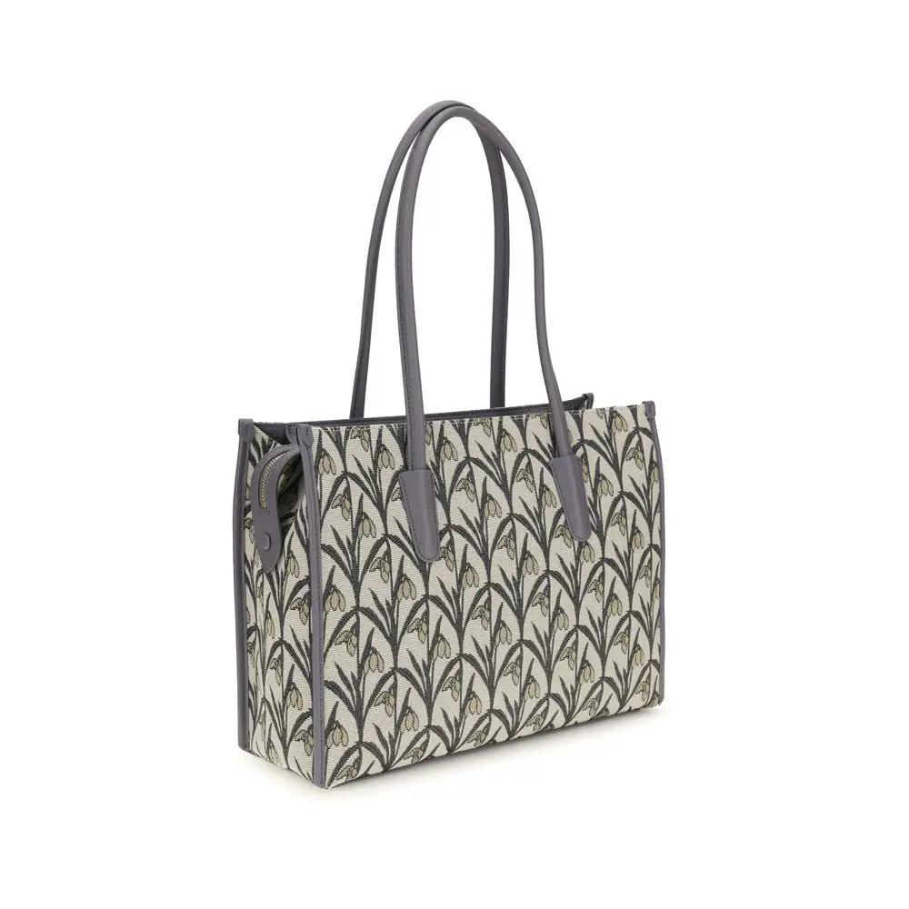 Coccinelle Gray Fabric Shoulder Bag