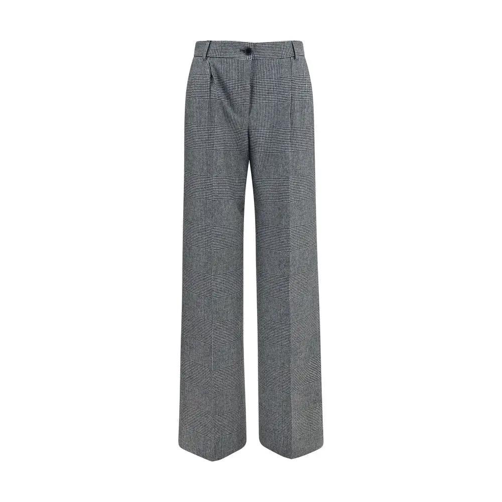 Dolce & Gabbana Gray Wool Oves Aries Dress Pants