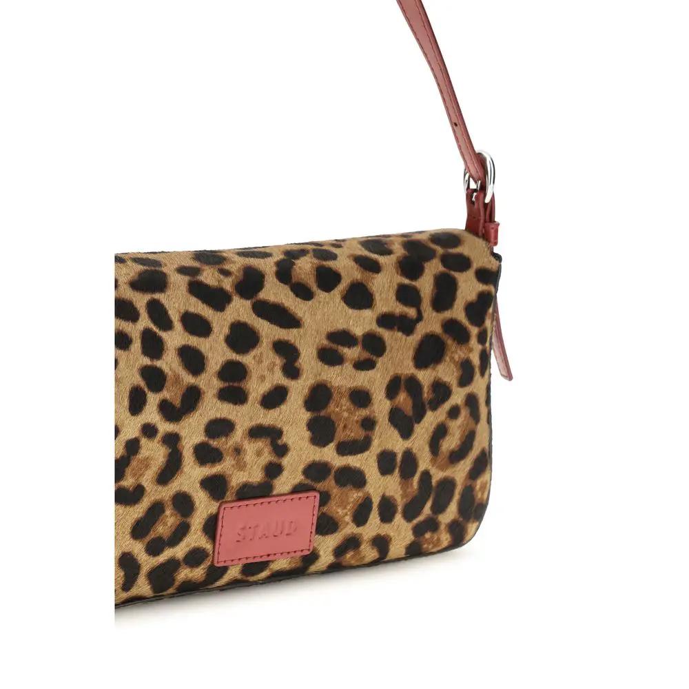 Staud Staud Beige Calf Leather Bos Taurus Shoulder Bag