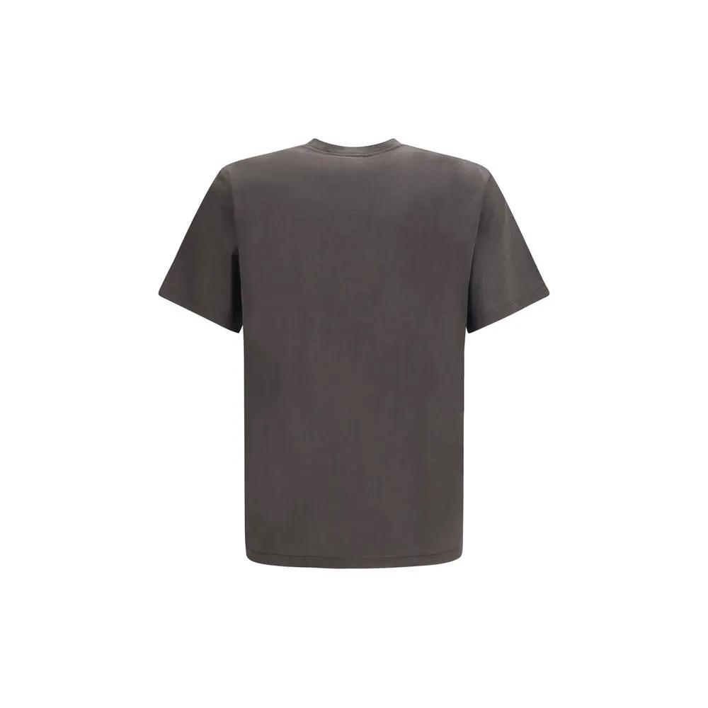 Saint Laurent Saint Laurent Brown Silk T-Shirt