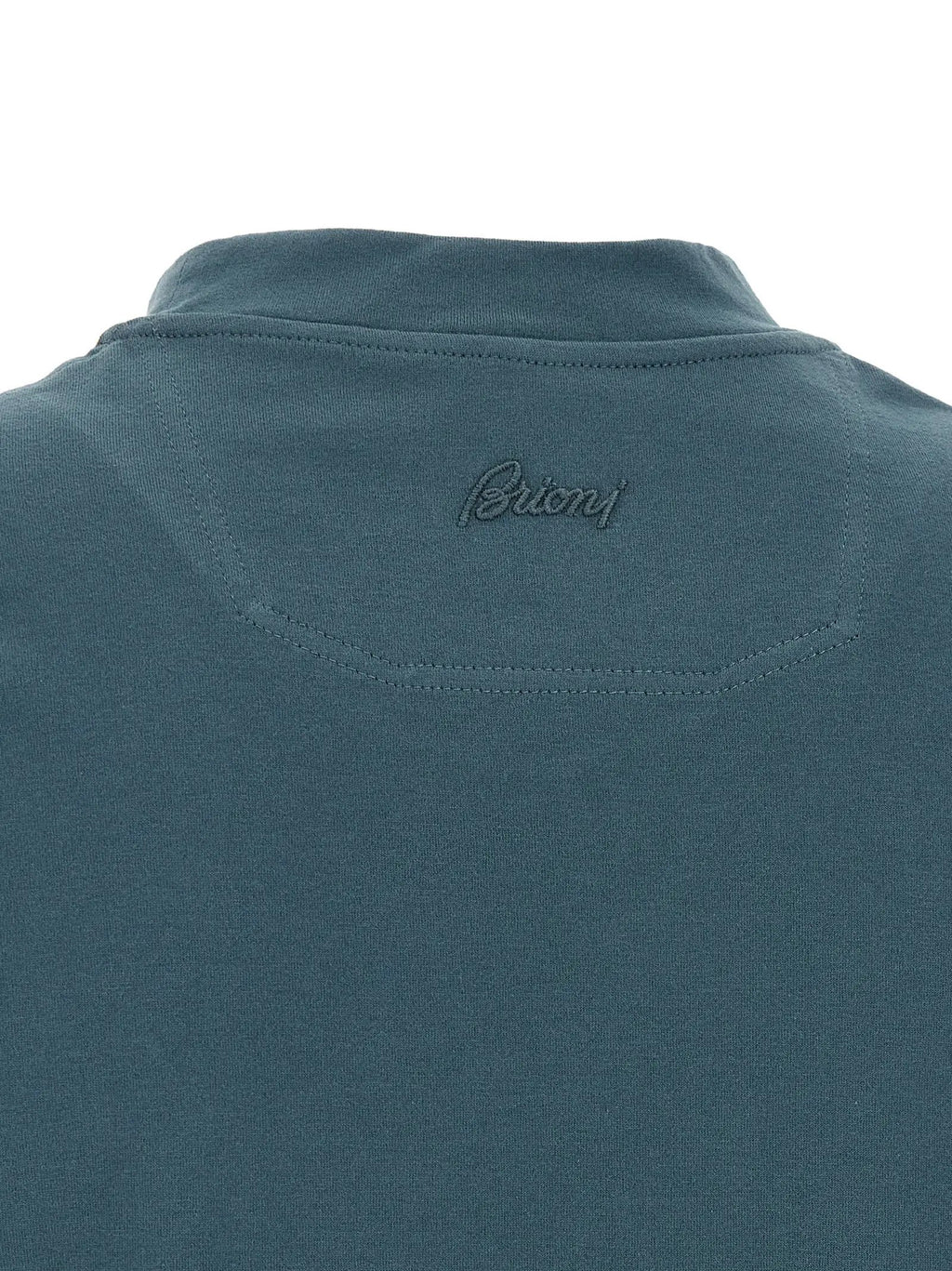 Brioni Blue Cotton T-Shirt