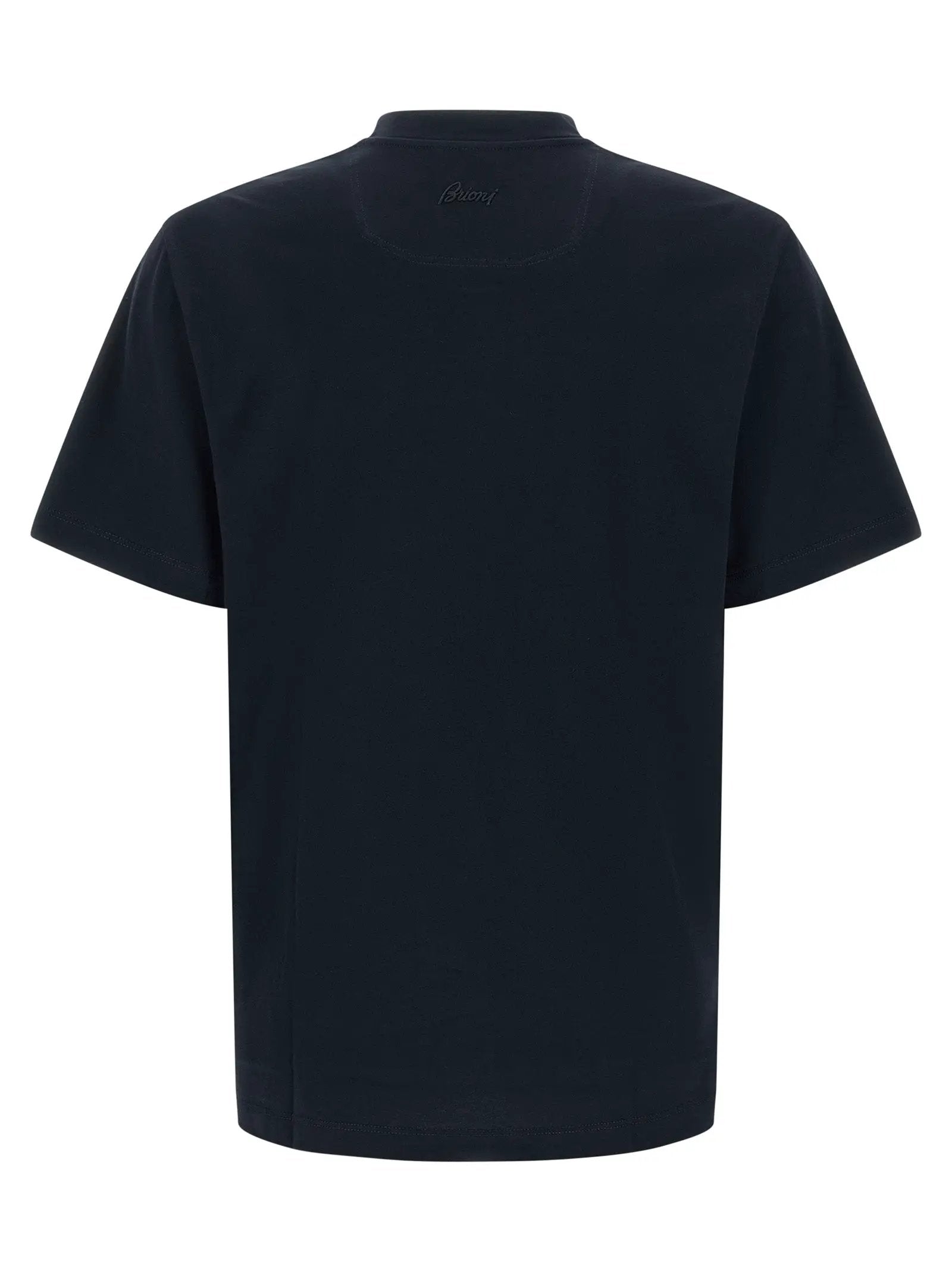 Brioni Blue Cotton T-Shirt