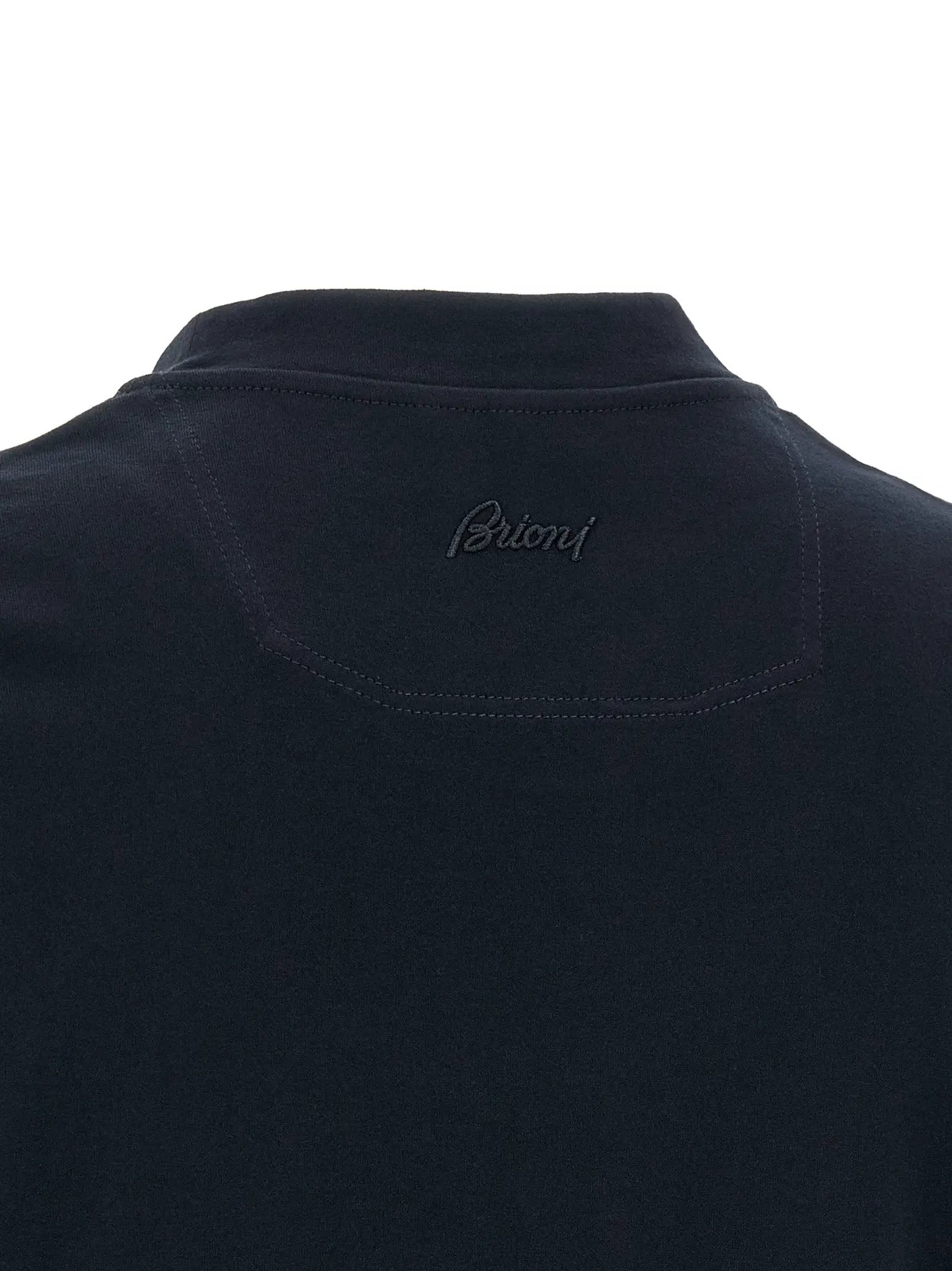 Brioni Blue Cotton T-Shirt