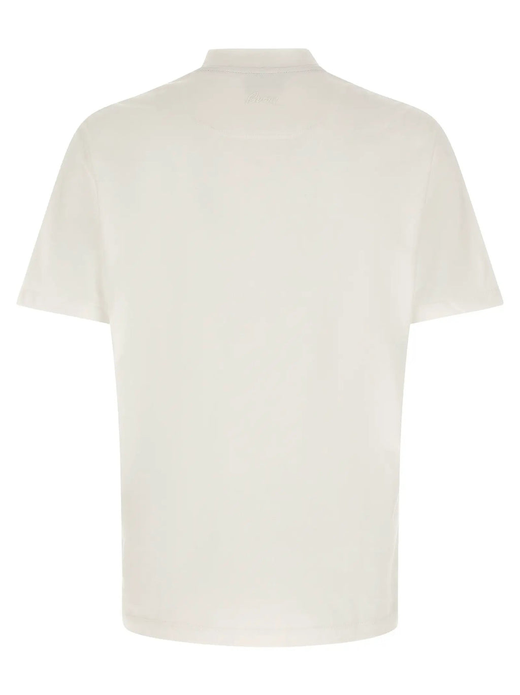 Brioni White Cotton T-Shirt
