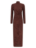 Stella McCartney Bordeaux Polyamide Long Dress