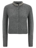 PINKO Gray Wool Cardigan