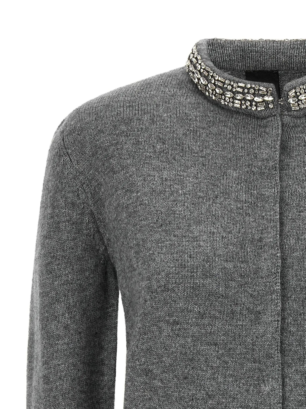 PINKO Gray Wool Cardigan