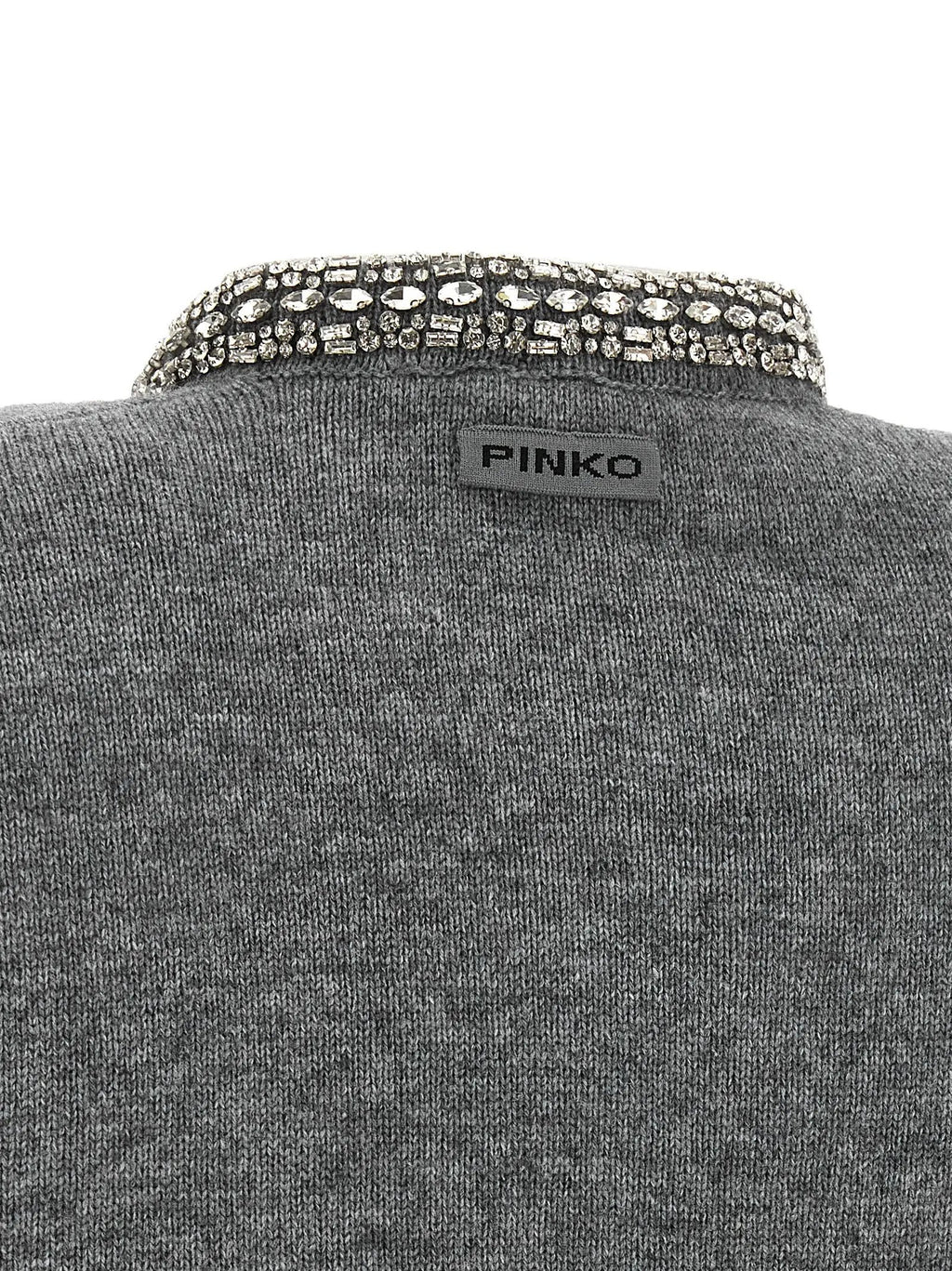 PINKO Gray Wool Cardigan
