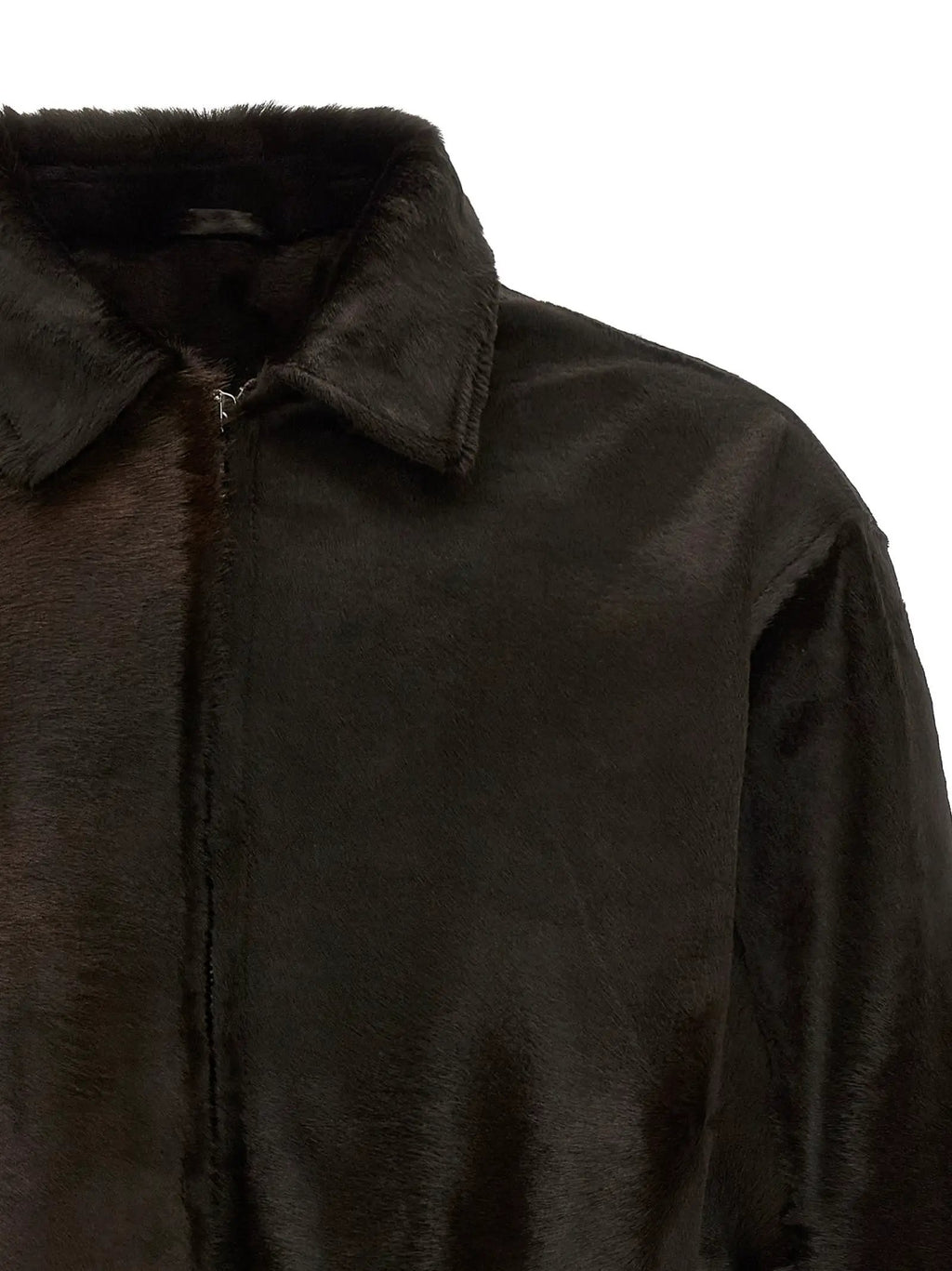 GIORGIO BRATO Brown Calfskin Leather Jacket