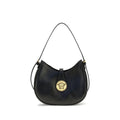 Versace Versace Black Calf Leather Bos Taurus Shoulder Bag