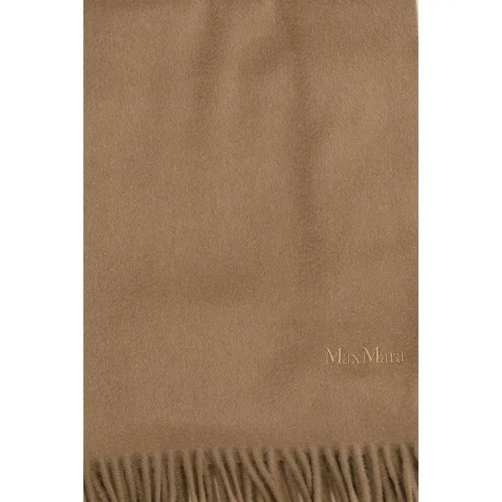Max Mara Beige Cashmere Scarf