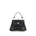 Vivienne Westwood Black Calf Leather Bos Taurus Shoulder Bag