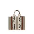 Chloé Brown Linen Handbag