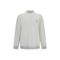 Brunello Cucinelli White Cotton Sweatshirt