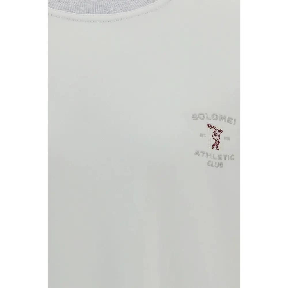 Brunello Cucinelli White Cotton Sweatshirt