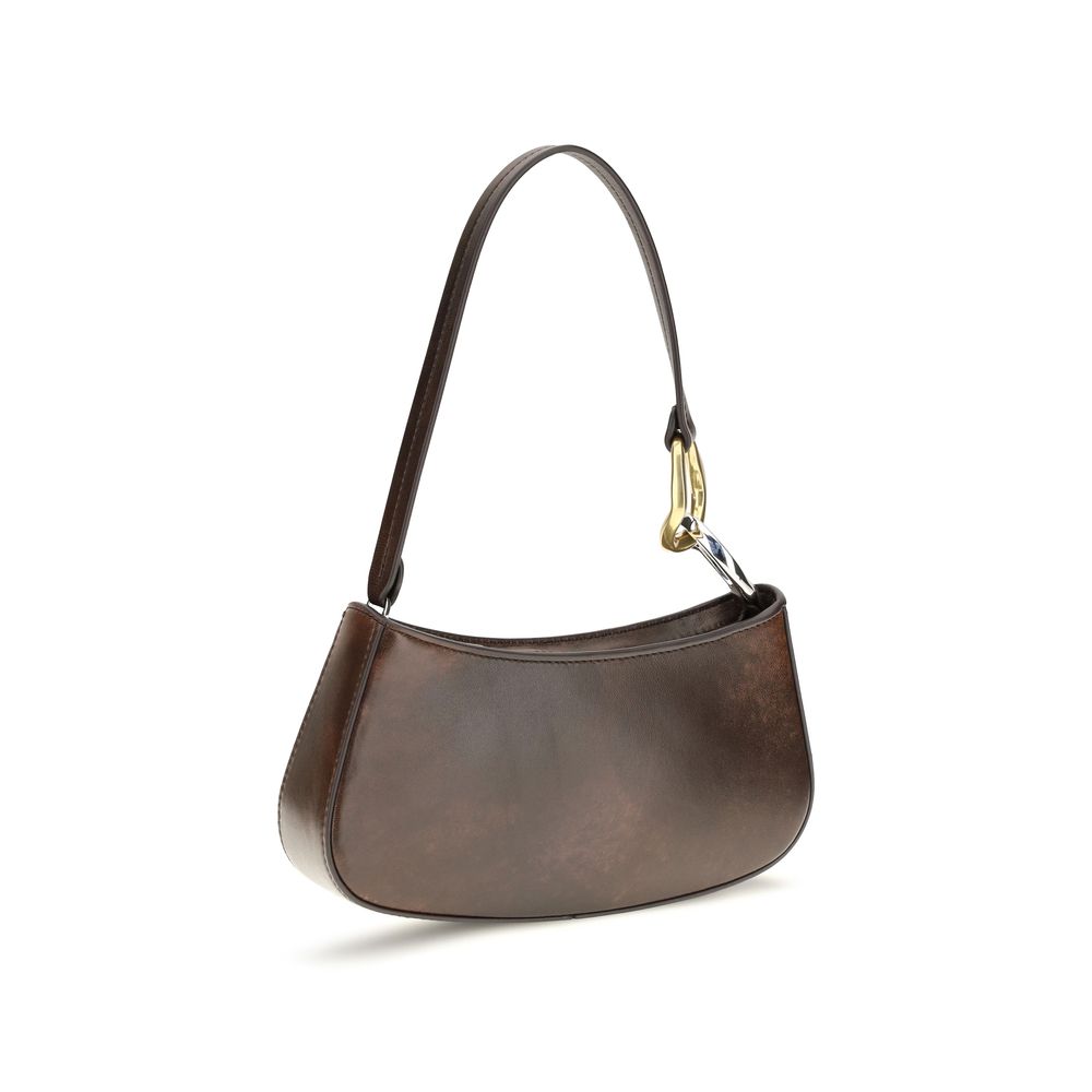 Staud Staud Brown Calf Leather Bos Taurus Shoulder Bag