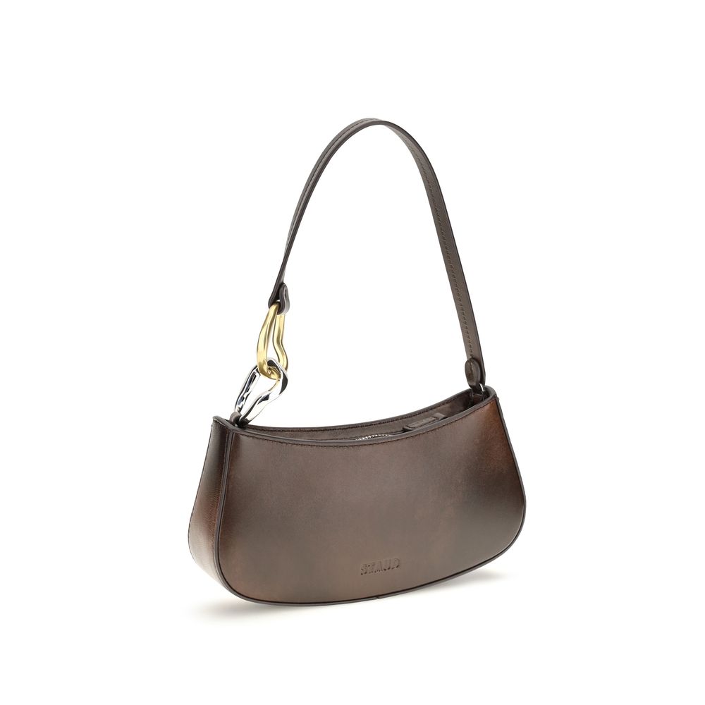 Staud Staud Brown Calf Leather Bos Taurus Shoulder Bag