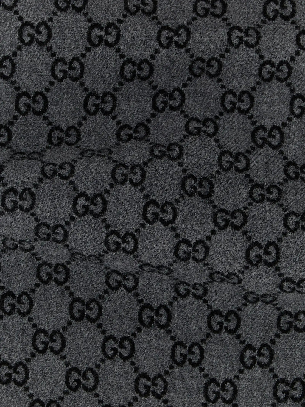 Gucci Gray Wool Scarf