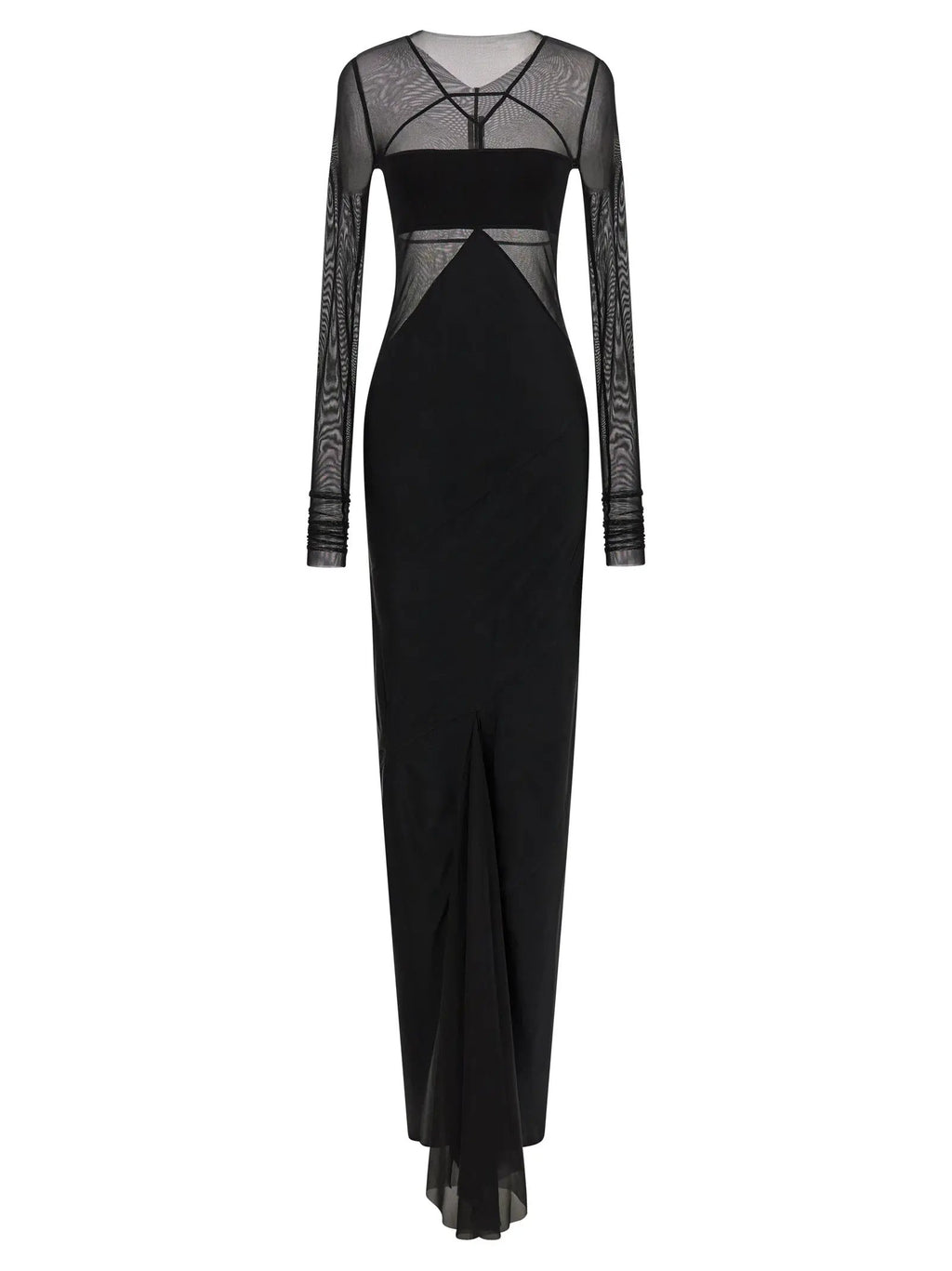Rick Owens Black Nylon Long Dress