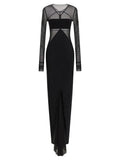 Rick Owens Black Nylon Long Dress