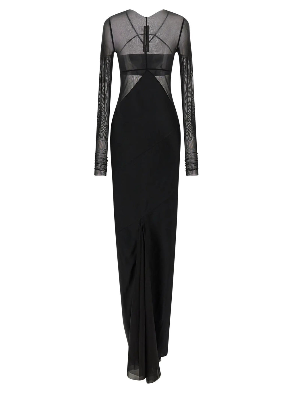 Rick Owens Black Nylon Long Dress