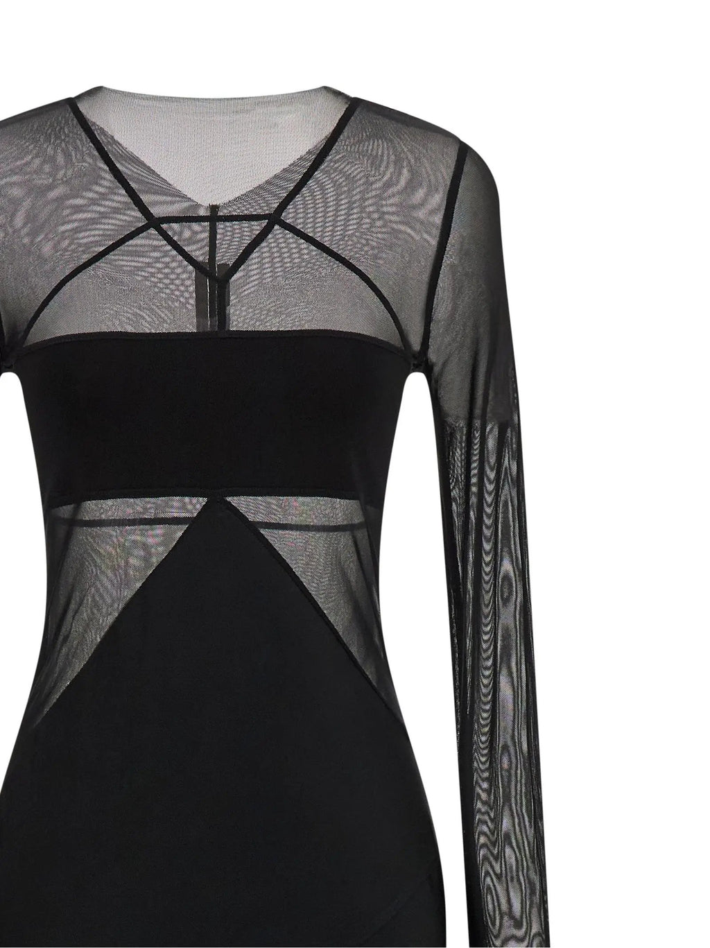 Rick Owens Black Nylon Long Dress
