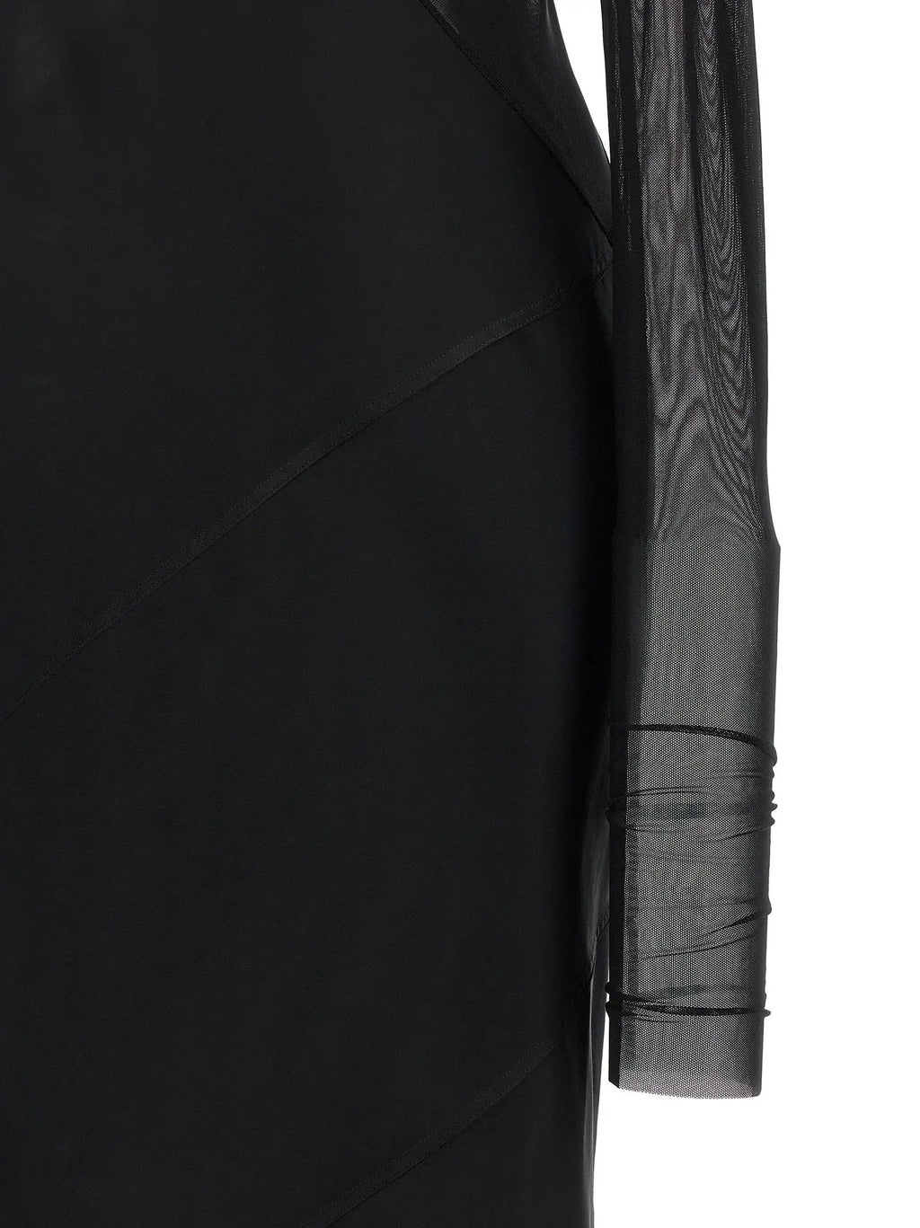 Rick Owens Black Nylon Long Dress