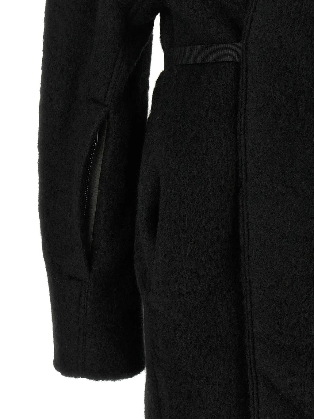 Rick Owens Black Marabou Coat