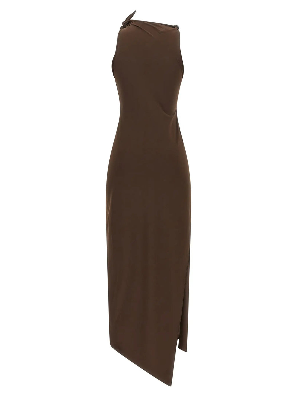 Coperni Brown Recycled Polyamide Long Dress