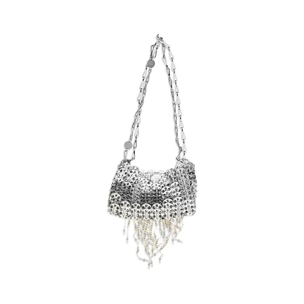 Rabanne Rabanne Silver Stainless Steel Shoulder Bag