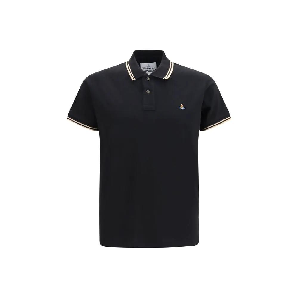 Vivienne Westwood Black Cotton Polo Shirt