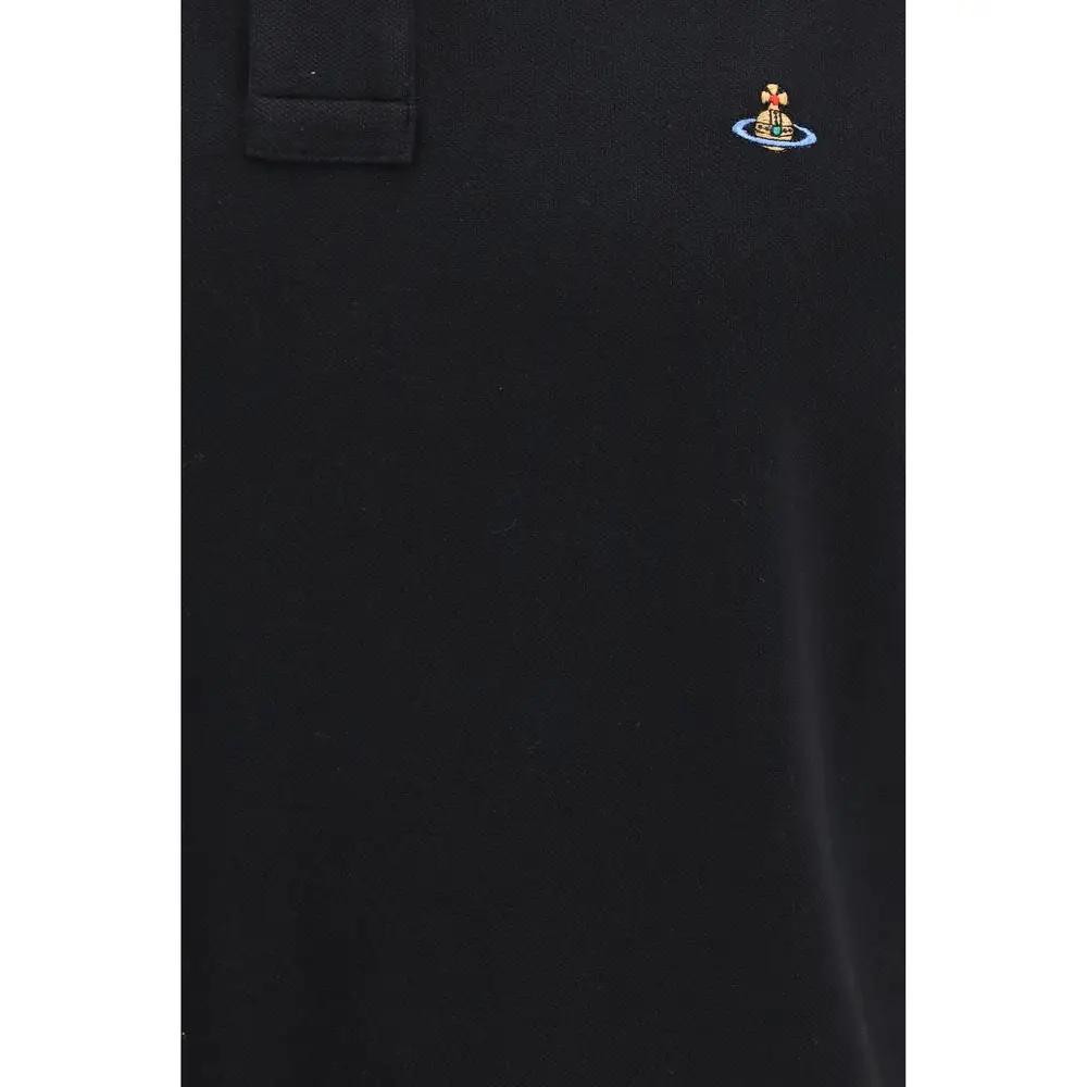 Vivienne Westwood Black Cotton Polo Shirt