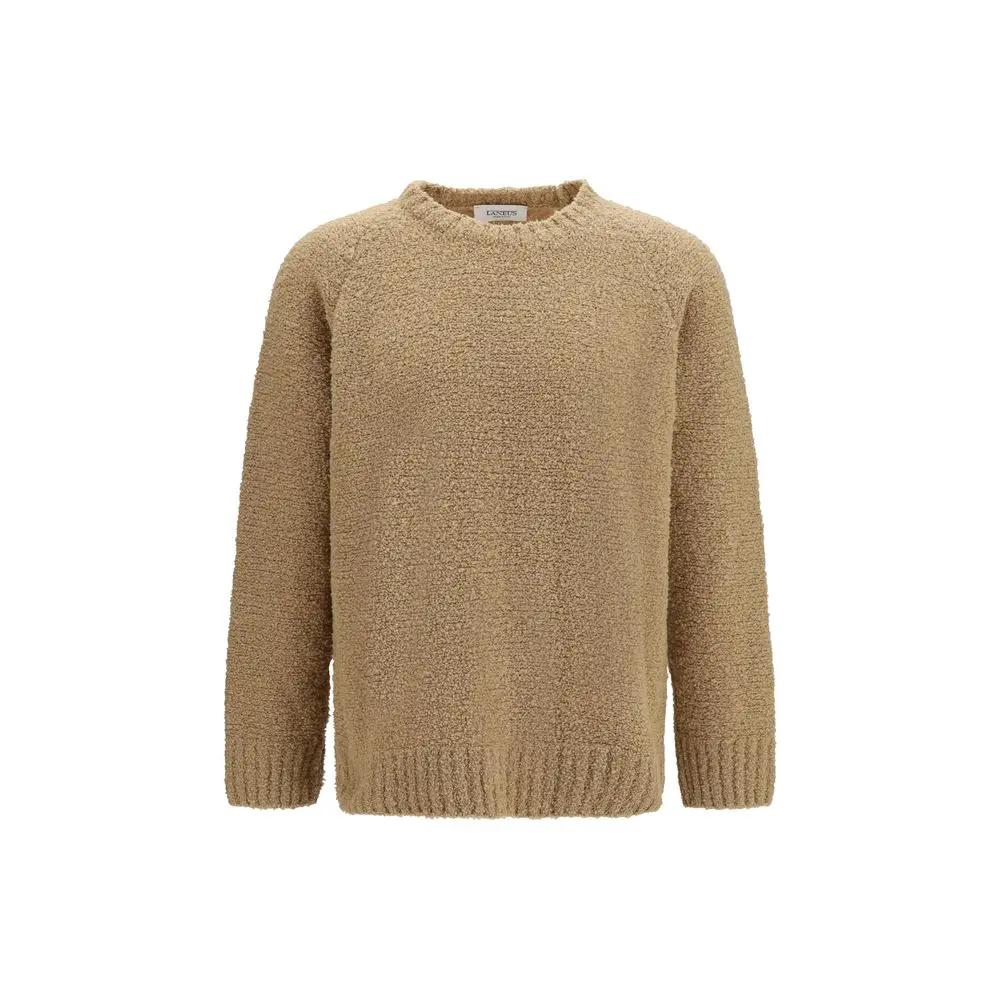 Laneus Beige Wool Oves Aries Sweatshirt