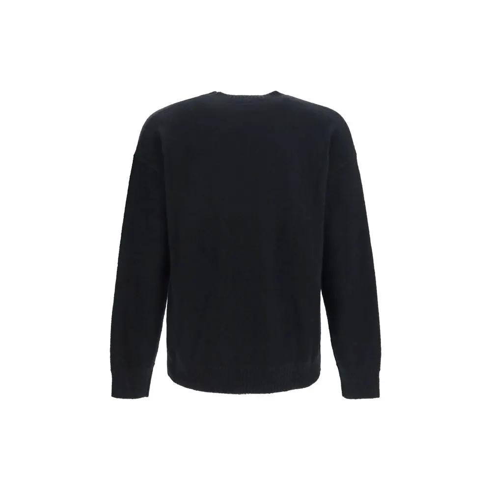 Laneus Black Cashmere Sweatshirt